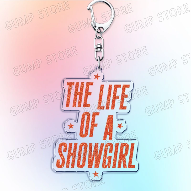 Famous Star Singer The Life of A Showgirl Album Keychains for Accessories in My Showgirl Era Keyrings Jewelry Fans Friends Gifts