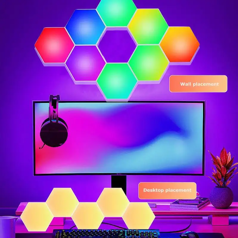 Smart Table Lamp Color Changing Smart Table Lamp Smart Color Changing Touch Lamp Ambient LED Color Lamp For Shelves Offices