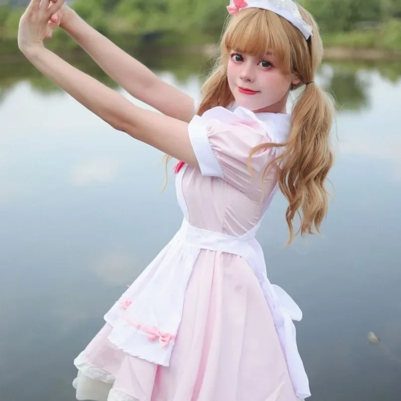 S -5XL cosplayer sexy lolita černá bílá šaty služebná obleček služebník cosplais kostýmy ženy zástěra šaty halloween večírek lolita nový