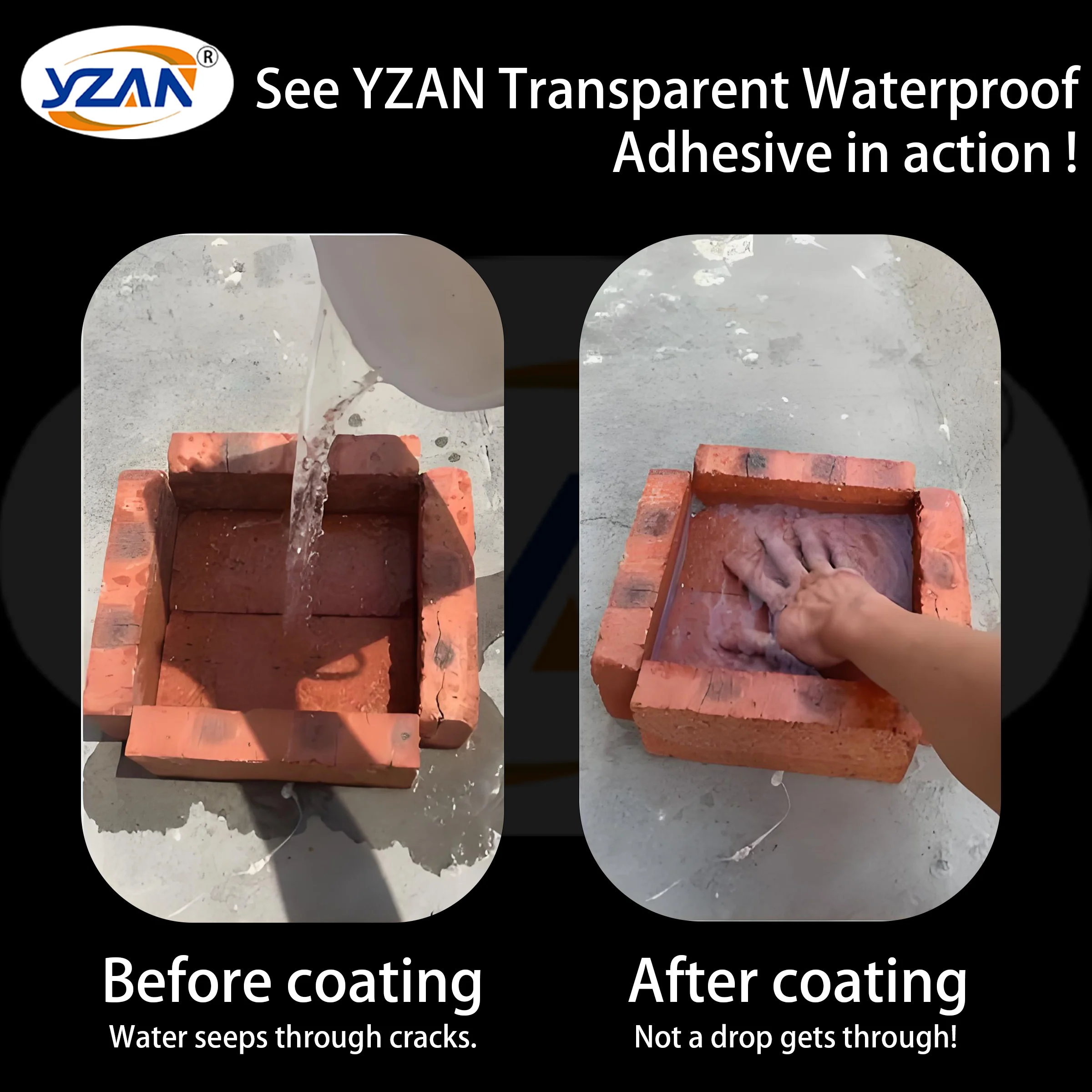 Unsichtbares wasserfestes Beschichtungs- und Dichtungsmittel Unsichtbares stark isolierendes Dichtungsmittel Transparenter Dichtungskleber für Küchen Blockhäuser Badezimmer Dach Risse Klares Dichtungsmittel Reparaturwe