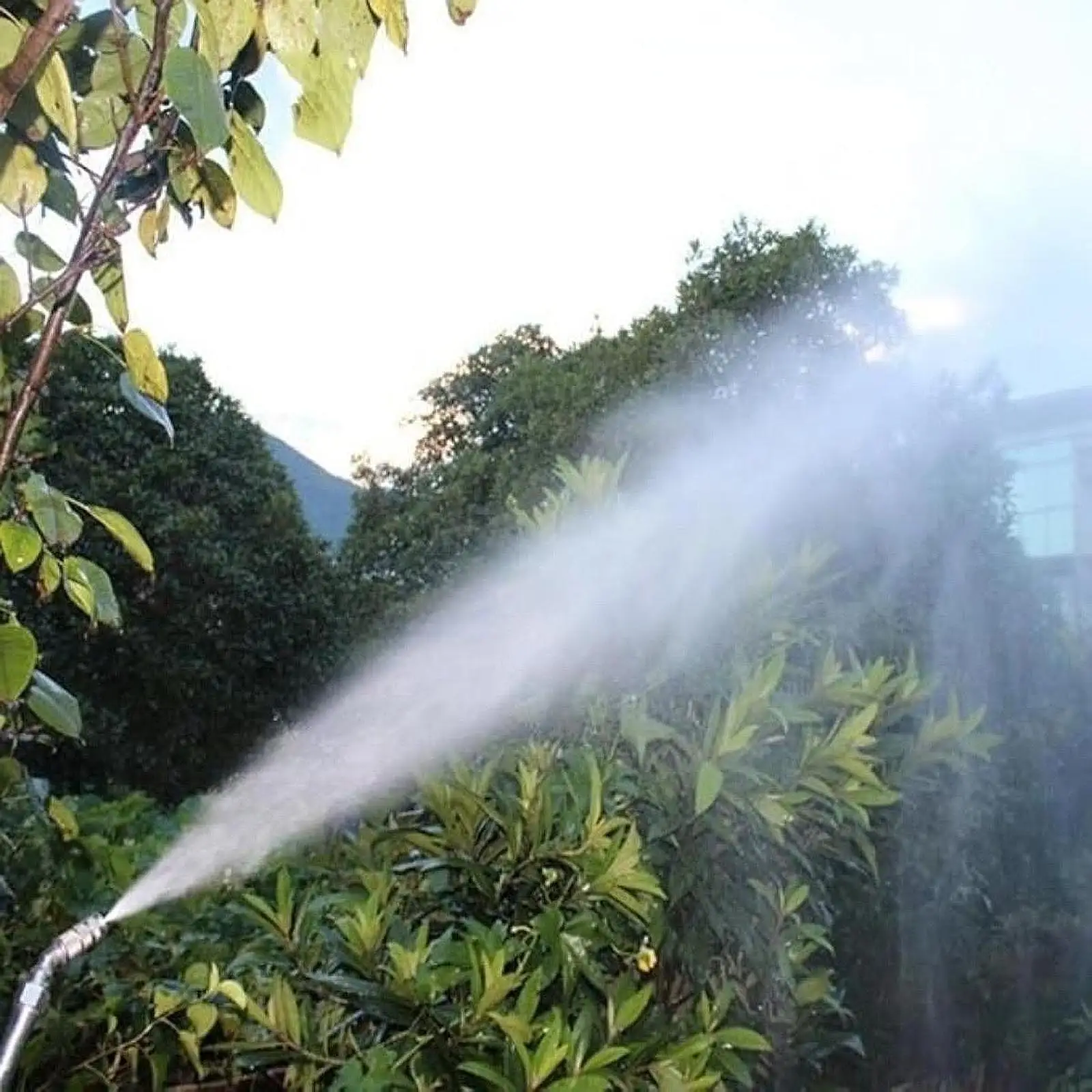 High Pressure Adjustable Misting Sprayer Nozzle Tip Wear Resistant Stainless Steel Water Pump for Outdoor Garden Greenhouse Use
