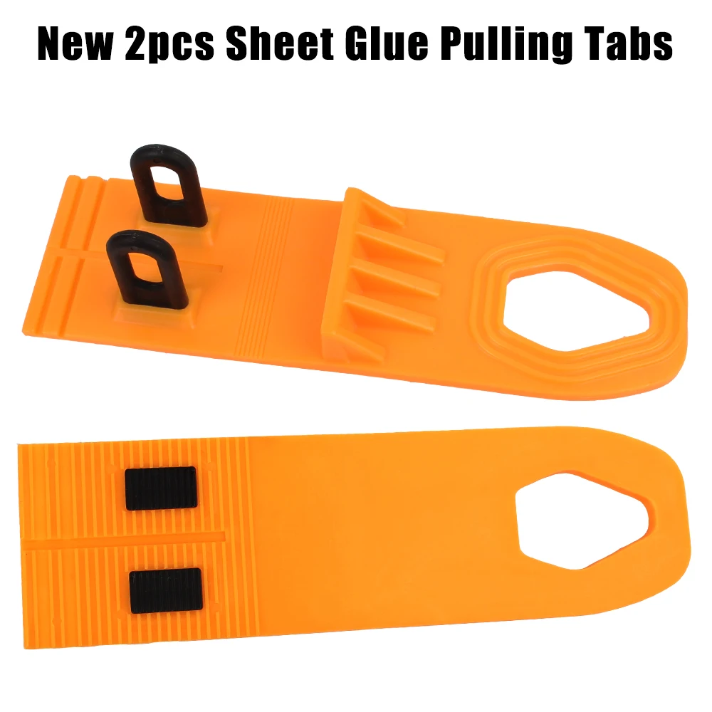 ตัวถังรถชุดซ่อมเครื่องมือซ่อมแซมรอยบุ๋มรถ 2 ชิ้น Universal แผ่นกาวดึงแท็บอุปกรณ์เสริมรถยนต์