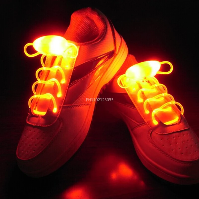 LED Sport Shoe Laces Flash Light Up Glow Stick Strap Shoelaces Party Club New Arrival Promotion Shoelace Buckle