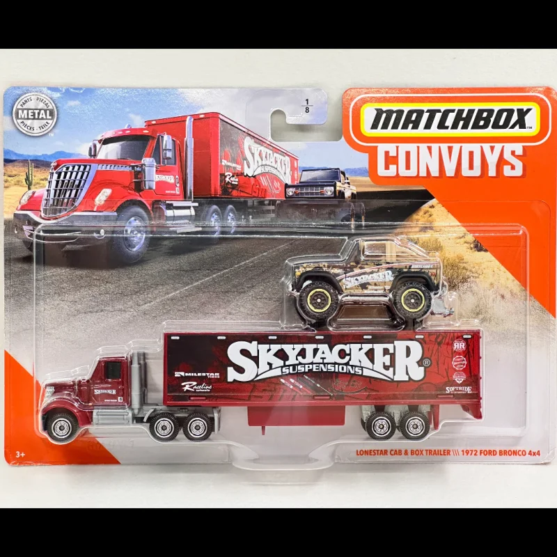 Matchbox Convoys - Flota de Transporte Coleccionable Gbk70, Camión Tesla Semi con Remolque de Metal Fundido a Presión, Juguete para Coleccionistas