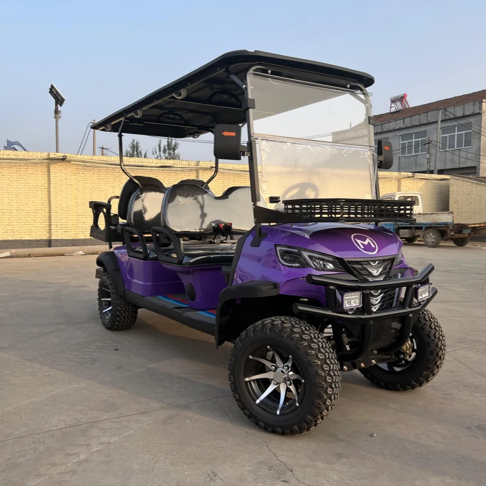 Hot Sale MMC Farm Utility 2 4 6 Seater 4/5/7KW Lithium Battery Solar Panel Buggy Sightseeing Vehicle Electric Golf Carts