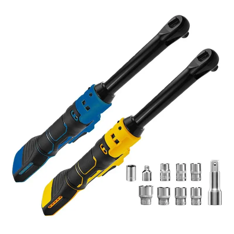 

Electric Ratchet Wrench 21V Impact Wrench 3/8 Inch Power Tool With Drive Extension Bar For Mechanical Industrial Home No Battery