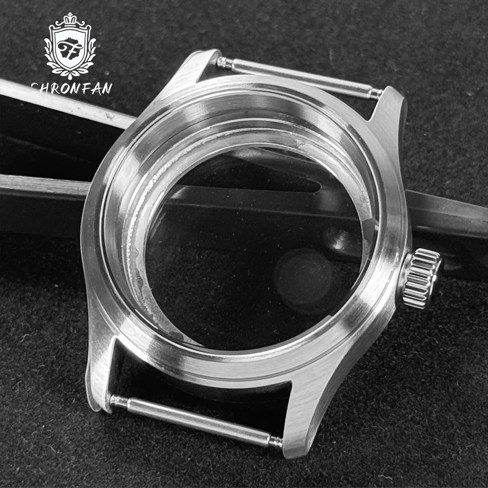 CHRONFAN Pilot Little Prince 36/39mm Arched Glass brushed stainless steel case Sapphire Glass 20ATM Fit NH35 NH35A NH36 Movement image 5