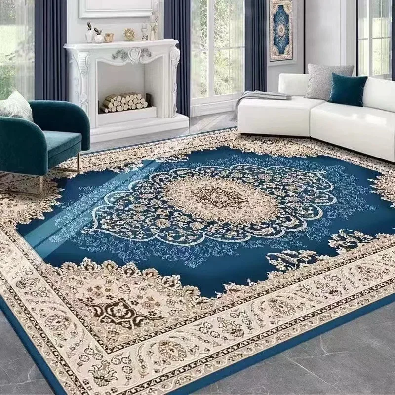 EIFLOY-European Vintage Area Rugs for Living Room, 8x10ft, Bedroom Morocco Floor Mat, Non-slip, Soft Carpet, Machine Washable