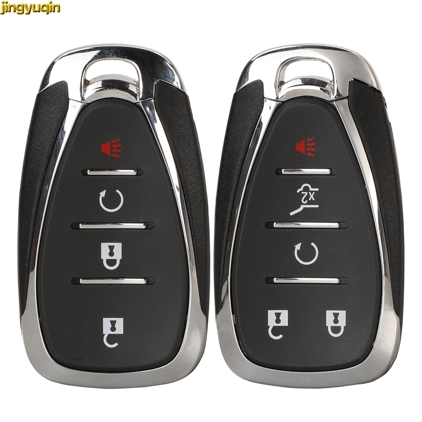 Jingyuqin 4/5BTNS Remote Car Key Fob Shell For Chevrolet New Cruze Malibu XL Camaro Menlo Orlando Trax Trailblazer Equinox