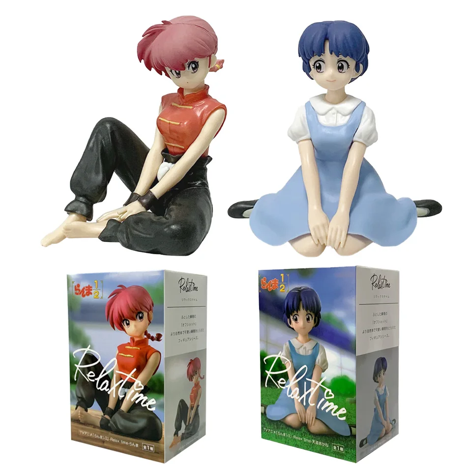 En Stock 10CM Anime Ranma 1/2 Relax Time Shampoo Tendou Akane estatuilla de acción Ranma PVC figura modelo coleccionista estatuilla juguete para regalo