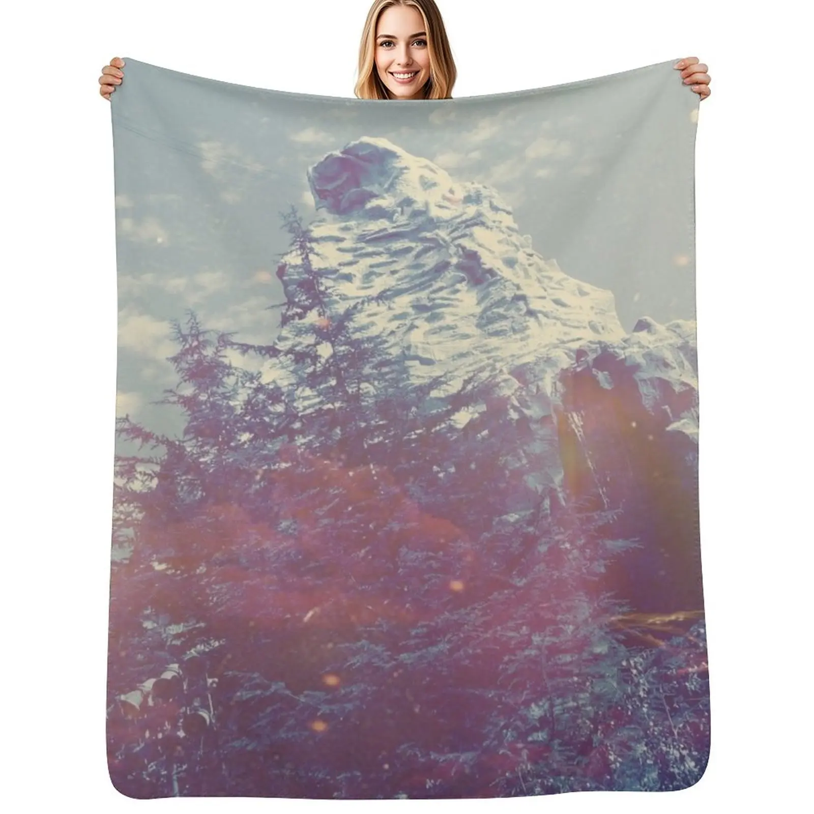 

Mountains Are the Best Throw Blanket Beautifuls warm for winter Hair Nap Blankets