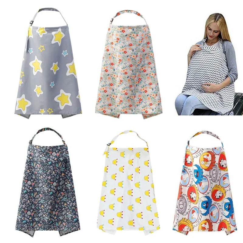 

Breathable Baby Feeding Nursing Covers Mum Breastfeeding Nursing Poncho Cover Up Adjustable Privacy Apron Outdoors Nursing Cloth