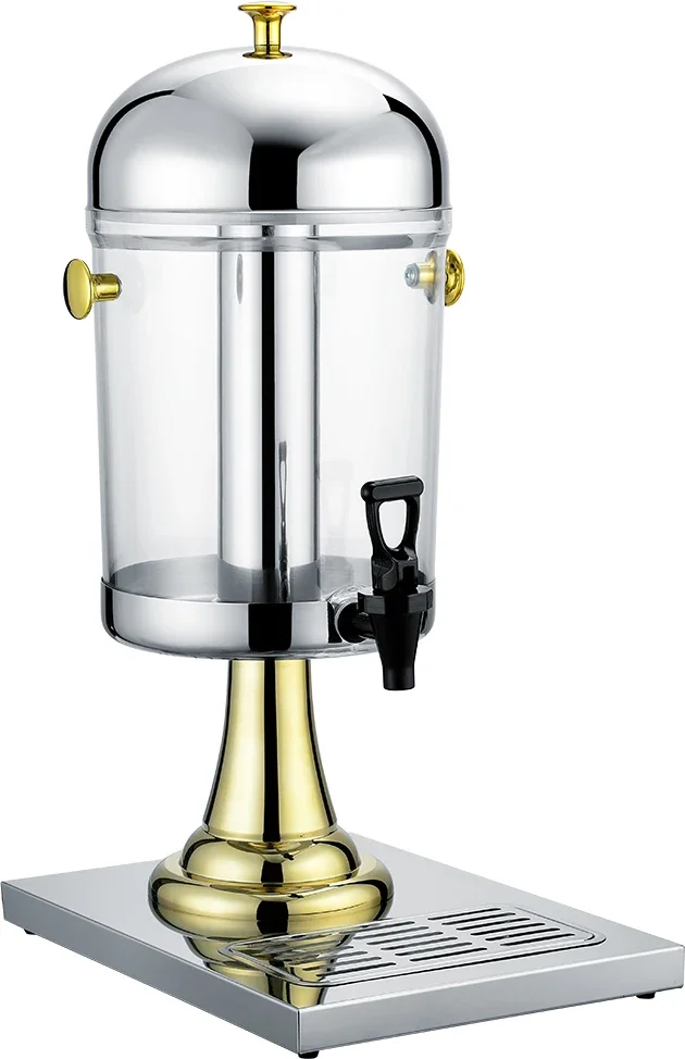 

'Two Three Tank Stainless Steel Tea Beverage Dispenser Spigot Cylinder Fruit Juice Dispenser Jars