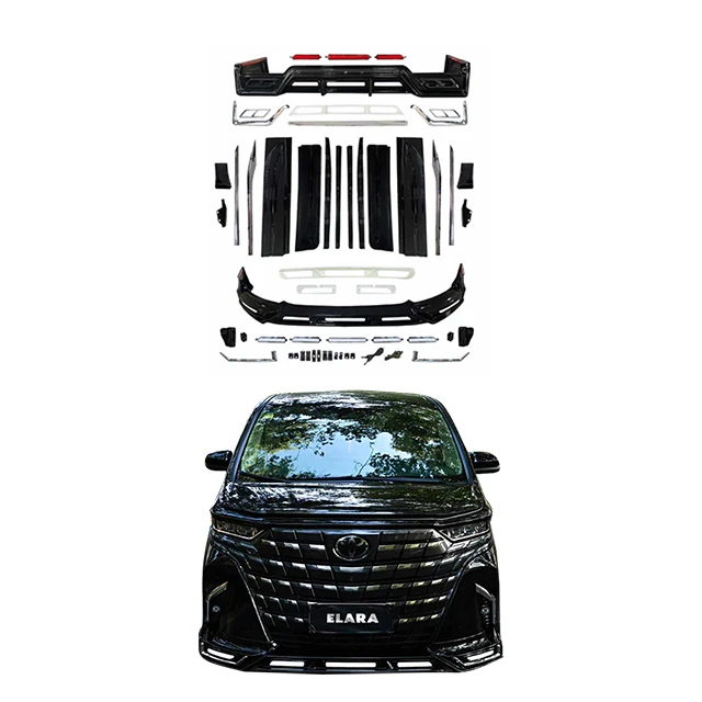 

Suitable For 40 Series Alphard Vellfire Upgrade ELARA Surround Body Kit, Front Lip, Back Lip Side Skirt, Europa Body Kit Refit