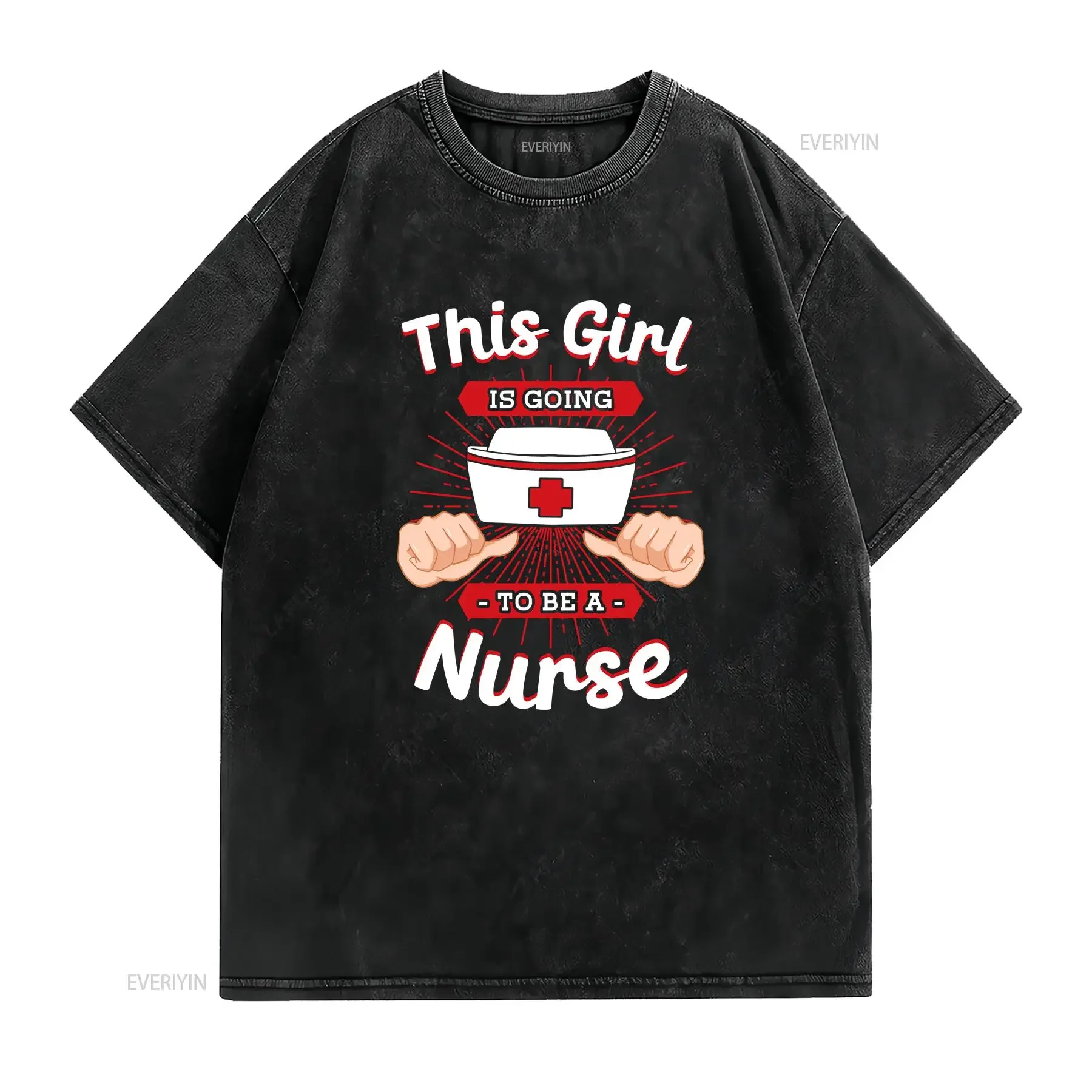 This Girl Is Going To Be A Nurse T Shirt Funny For Registered Practitioner Life RN Nursing Student vintage Washed Versatile