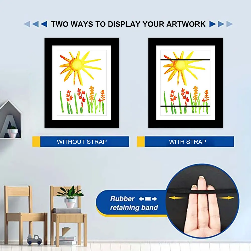 Kids Picture Frame Easy Change Picture Frame Wall Display Frame for Kids Drawings Artworks Art Projects