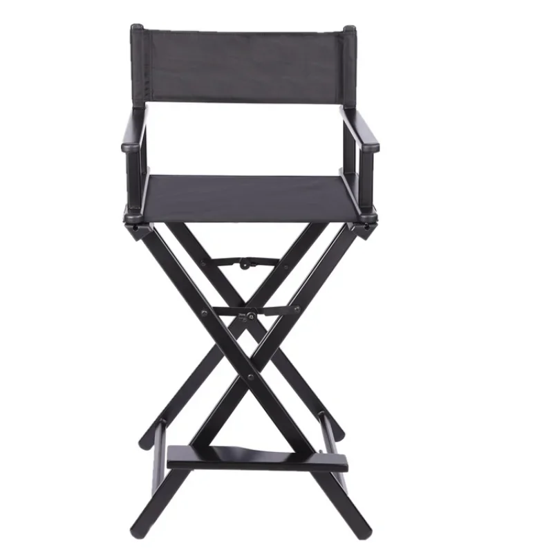 Professional Makeup Chair, Aluminum Folding Director's Chair, Lightweight Portable Chair for Makeup Artists and Beauty Salons