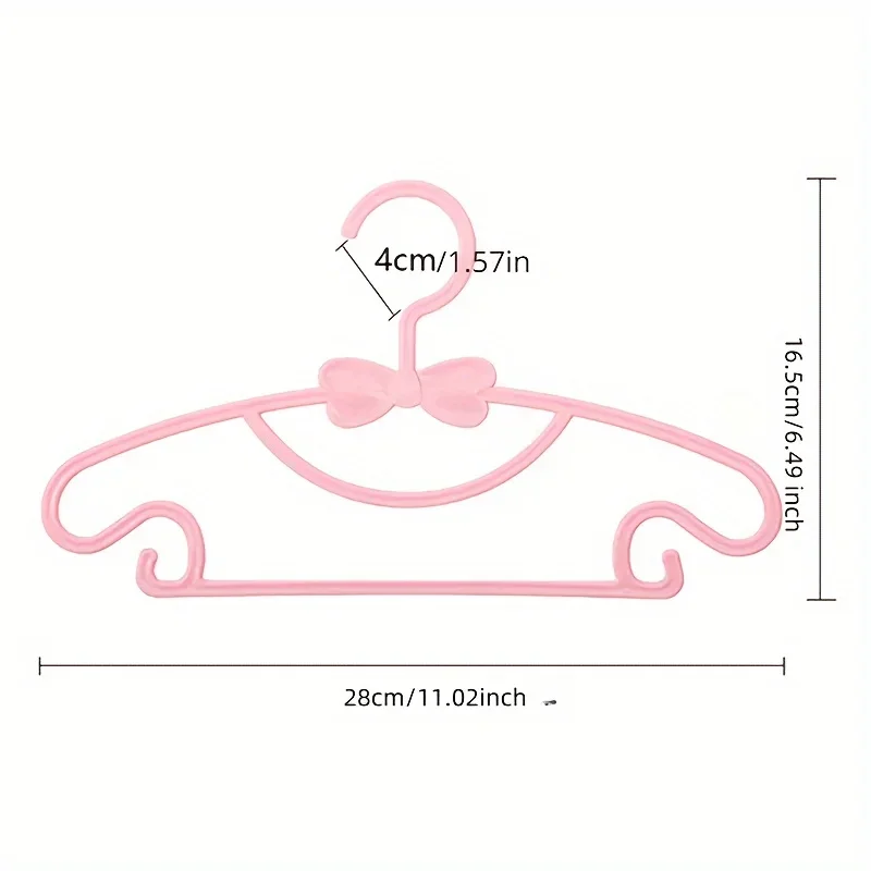 Baby Plastic Hanger with No Trace for Children To Air Clothes Portable Plastic Windproof Hanger for Baby Clothing Organizer