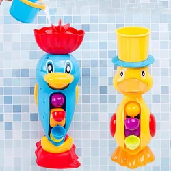 Yellow Duck Waterwheel Water Toys para crianças, ABS, resistente a quedas, chuveiro, brinquedos de banho bonitos, produtos práticos