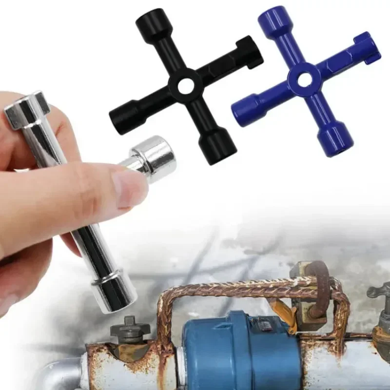 Multi-purpose Triangular Key Wrench in Electric Control Cabinet, Elevator, Water Meter Valve, Cross Square Hole Key