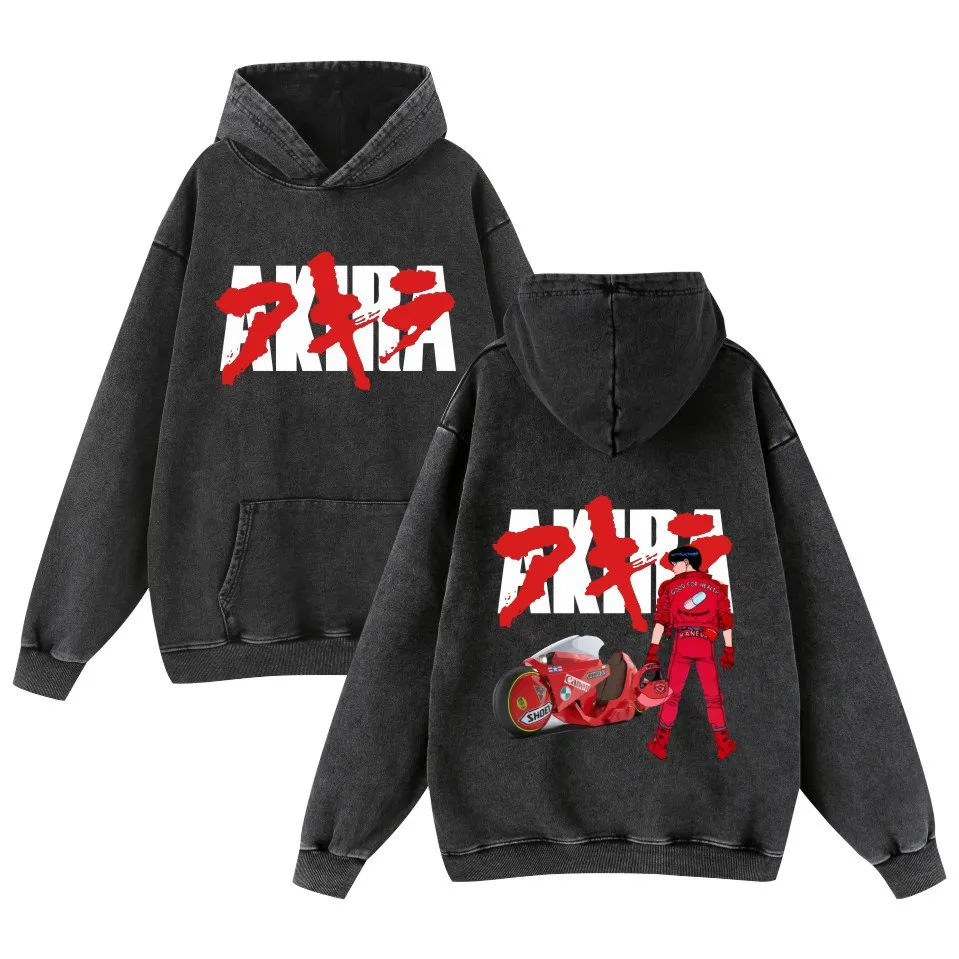 Men Hoodie Wash Vintage Tops Vintage 2024 Autumn New Hot Sports Shirt Cotton Printed High Quality Akira Akira Women Hoodies Bape