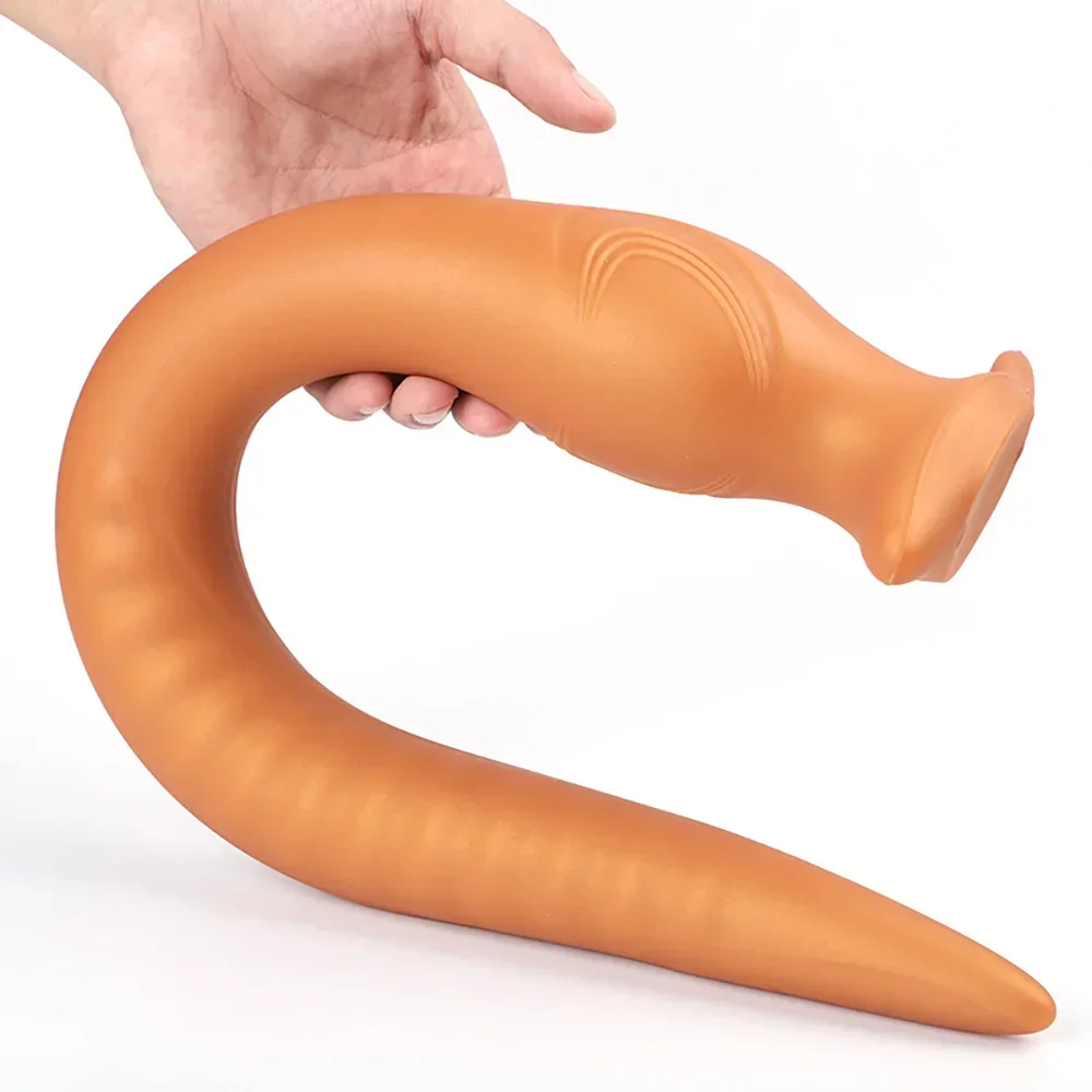 55 centimetri Lungo Anal Plug Hollow Butt Plug Silicone Liquido Morbido Dildo Anale per Le Donne Degli Uomini Massaggio Della Prostata Gonfiabile Buttplug Giocattoli Del Sesso