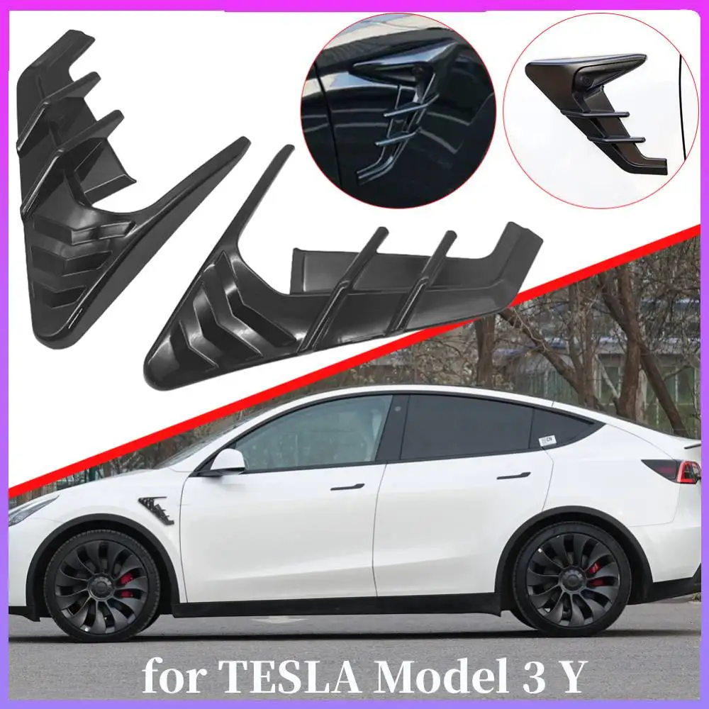

Side Wing Panel Cover Car Door Camera Flanks Modification Accessories Car Camera Side Wing Panel Cover for TESLA Model 3 Model Y