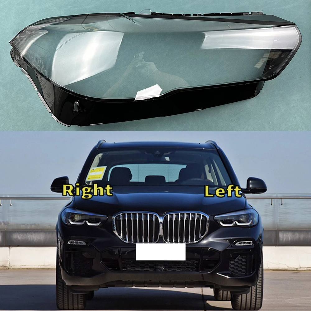 

Для BMW X5 X6 X5M X6M G05 G06 F95 2019-2021 накладка на переднюю фару автомобиля стеклянные фары прозрачные лампочки лампа оболочка маски