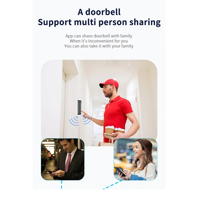 【NEW】Smart Doorbell Tuya WIFI Camera Security Alarm  HD Night Vision Video Intercom Waterproof Wireless Doorbell Monitor