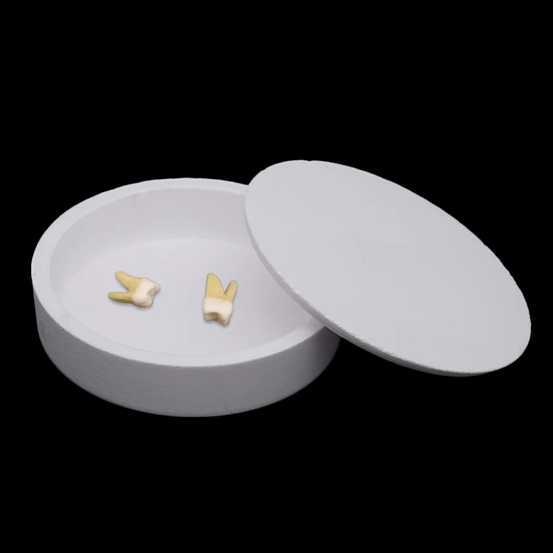 Dental Lab Materials Ceramic Zirconia Sintering Tray Dentist Sintering Round Furnaces Crucible Plate with Lid