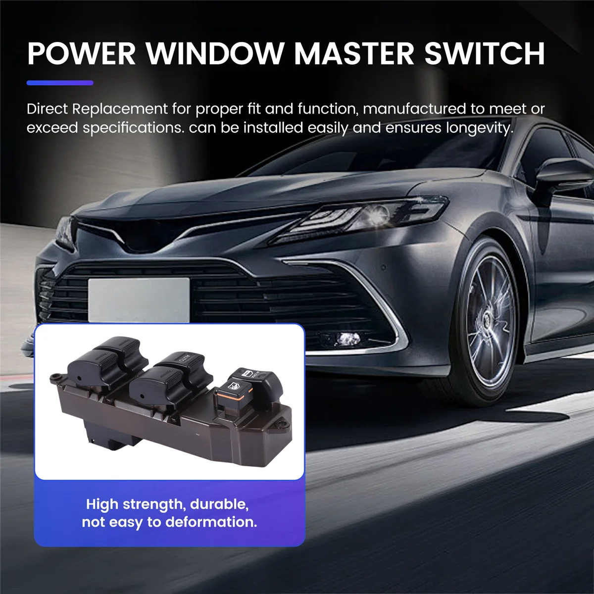 DGR-e84820-12491 84820-AA050 مفتاح رئيسي لنافذة الطاقة جانب السائق لتويوتا كورولا كامري سيينا