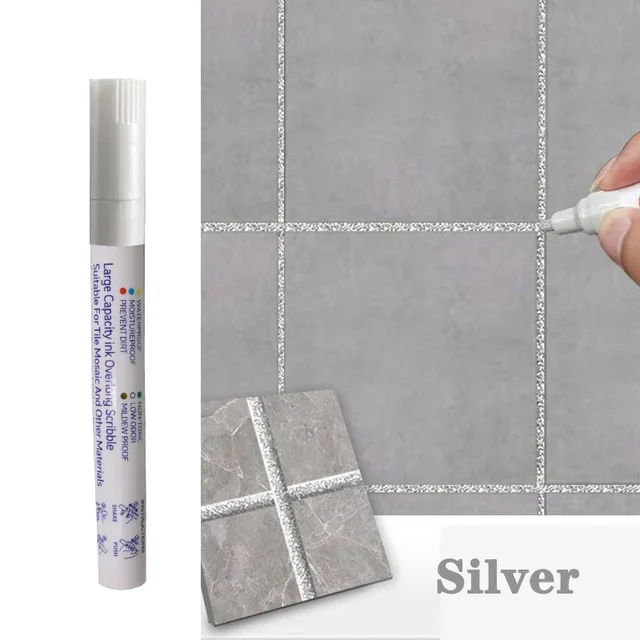 Waterdichte tegelmarkering voegpen muurnaad voor vloer badkamer keuken toilet muurnaad reparatie zwart wit goud zilver beige