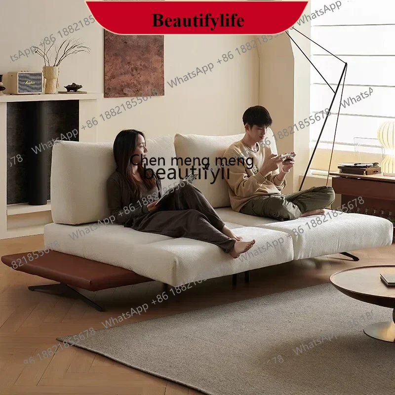 

D178 yh Italian Minimalist Sofa Living Room New Straight Row Rotating Multifunctional Module Combination Dynamic Island Fabric S