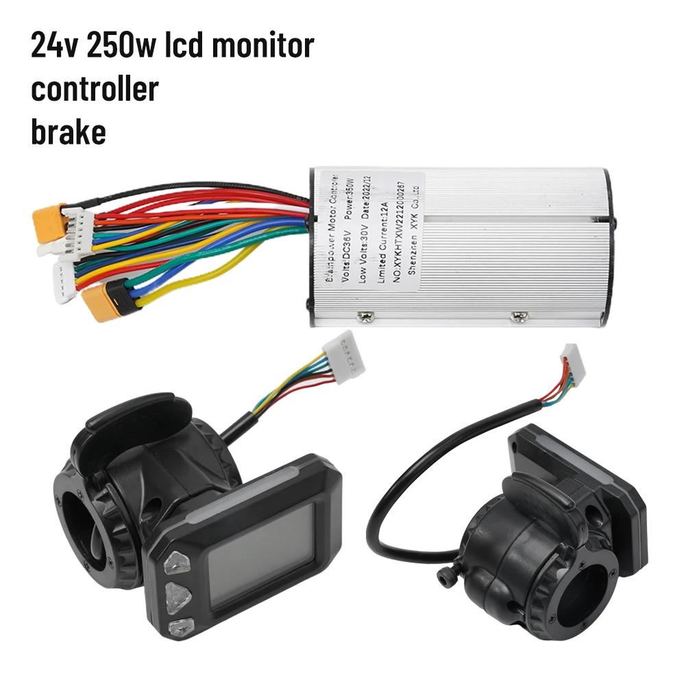 24V/36V Controller With LCD Display And Brake Set For 5.5in /5.6in Electric Scooter 250W/350W Controller Sets Scooter Accessorie