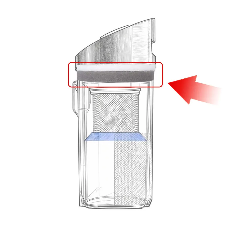 Compatible For ( ECOVACS DEEBOT X11 OmniCyclone ) Sponge Filter Cartridge, Pad Robot Vacuum Cleaner Replacement Part Accessories