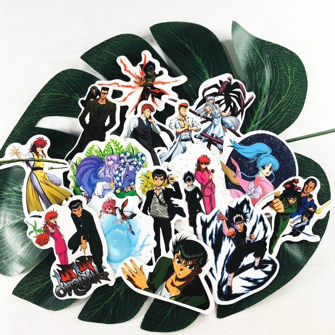 ملصقات كرتونية YuYu Hakusho ، حقيبة إبداعية ، سكوتر ، مستلزمات تزيين السيارة ، مقاومة للماء ، 50 *