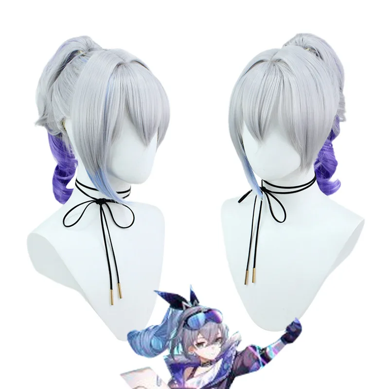 Honkai Star Rail Dan Heng Kafka Herta 7 Maret Silver Wolf Seele Wig Cosplay Murata Himek Wig rambut sintetis tahan panas