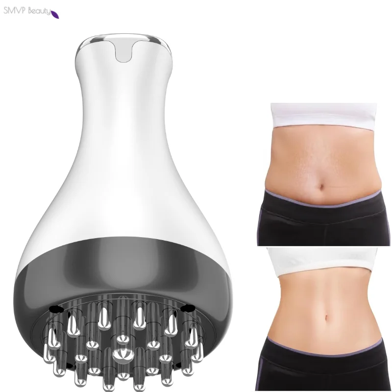 

4-in-1 Meridian Brush for Massager Vibrate Microcurrent Heating 30-node Brush Head Essential Muscle Recovery Massager Body Tool