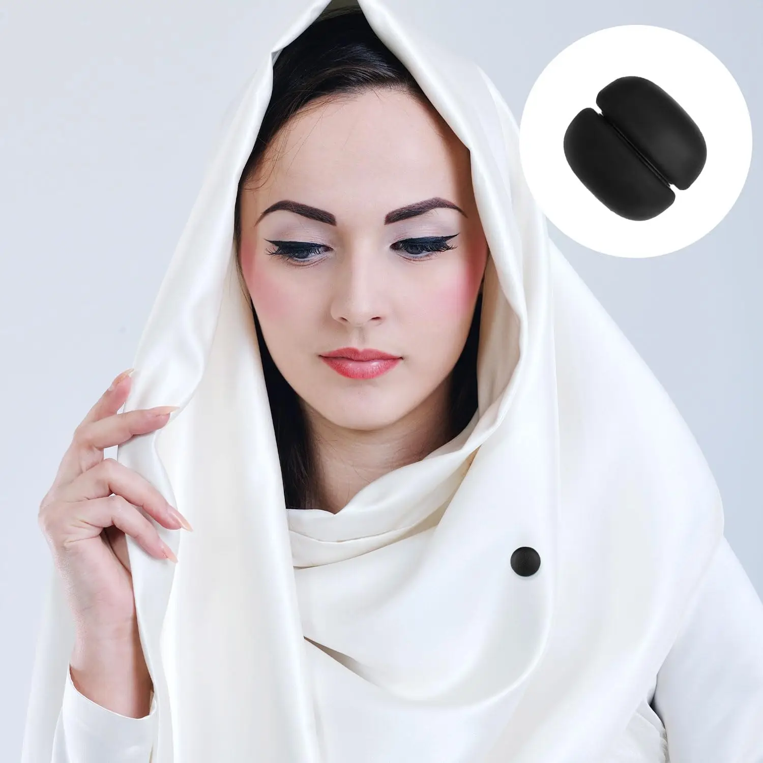 8Pcs Magnetic Hijab Pins Small Hijab Magnets Multi-Purpose No-Snag Scarf Clasp Pinless Brooch for Women Men Shawl Scarves Cloth