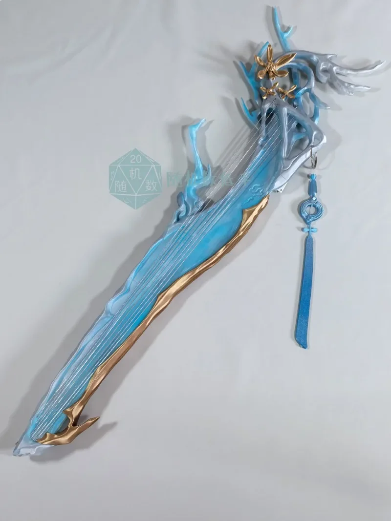 Anime Wuthering Waves Qingxiao Sword Cosplay Props Transparent Jade Texture Accessory for Halloween Costume Fancy Party