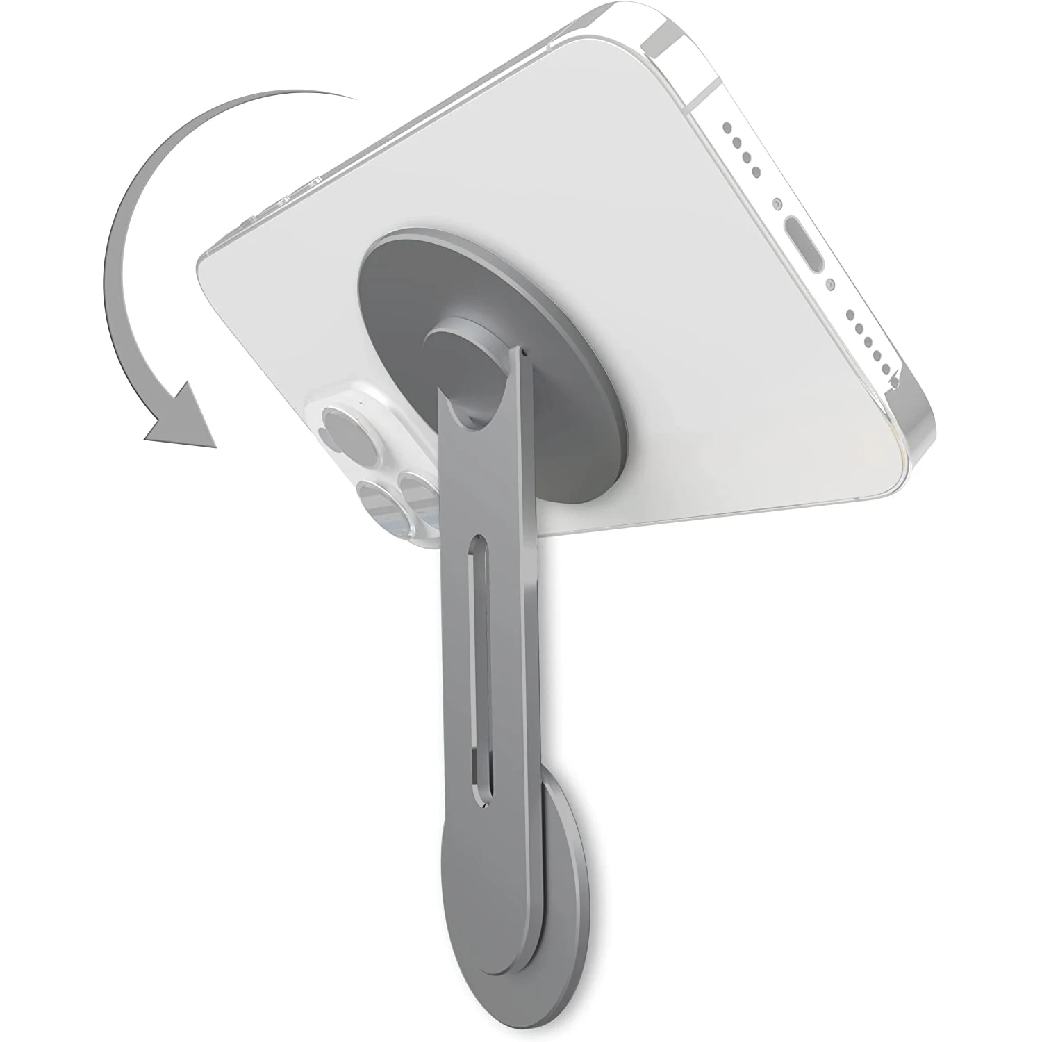 Blueendless Continuity Flip iPhone Laptop-Halterung, schlanke magnetische Telefonhalterung um 180° drehbar °   für Laptops und Monitore, verstellbarer Magnetarm 6