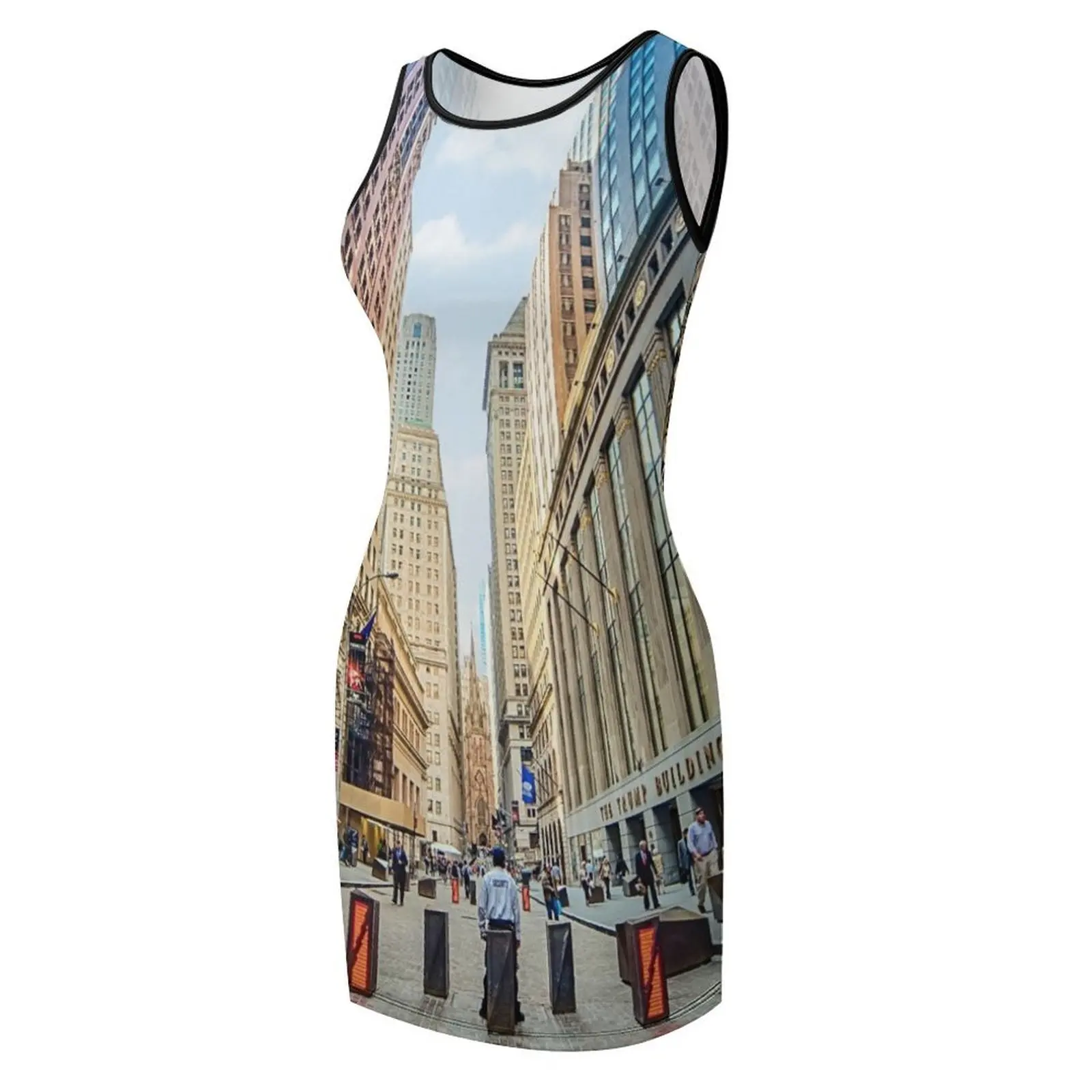 Wall Street ärmelloses Sommerkleid für den Abschlussball. Damen-Abendkleid. Brautkleider, Kleid für Damen