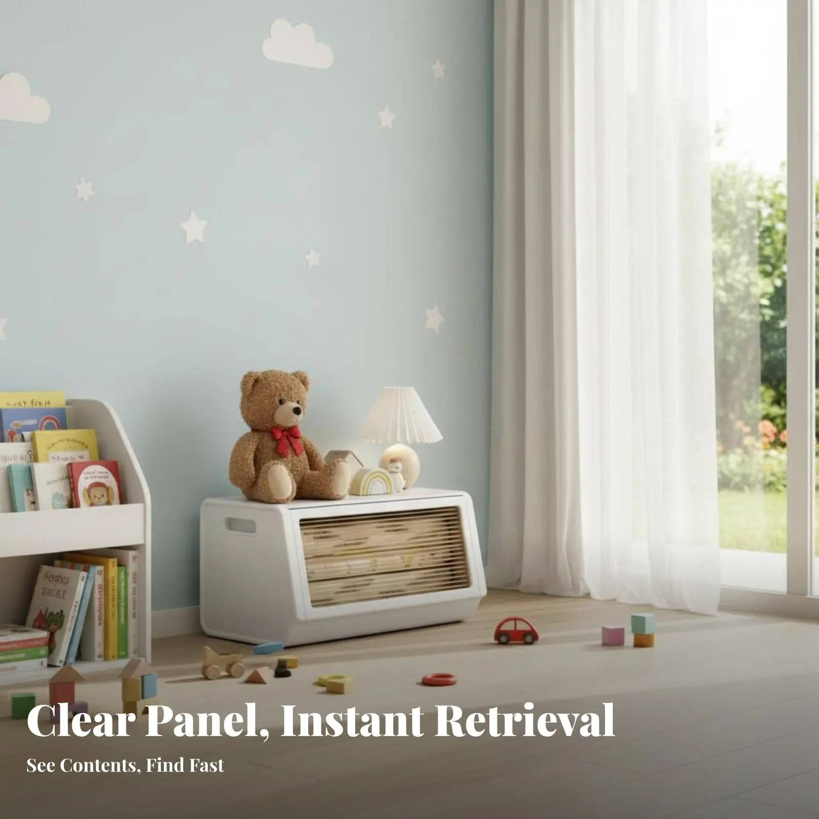 

Органайзер для игрушек на колесиках с безопасными закругленными углами, шкаф для хранения большой вместимости, легко чистится, для родителей и игровой комнаты