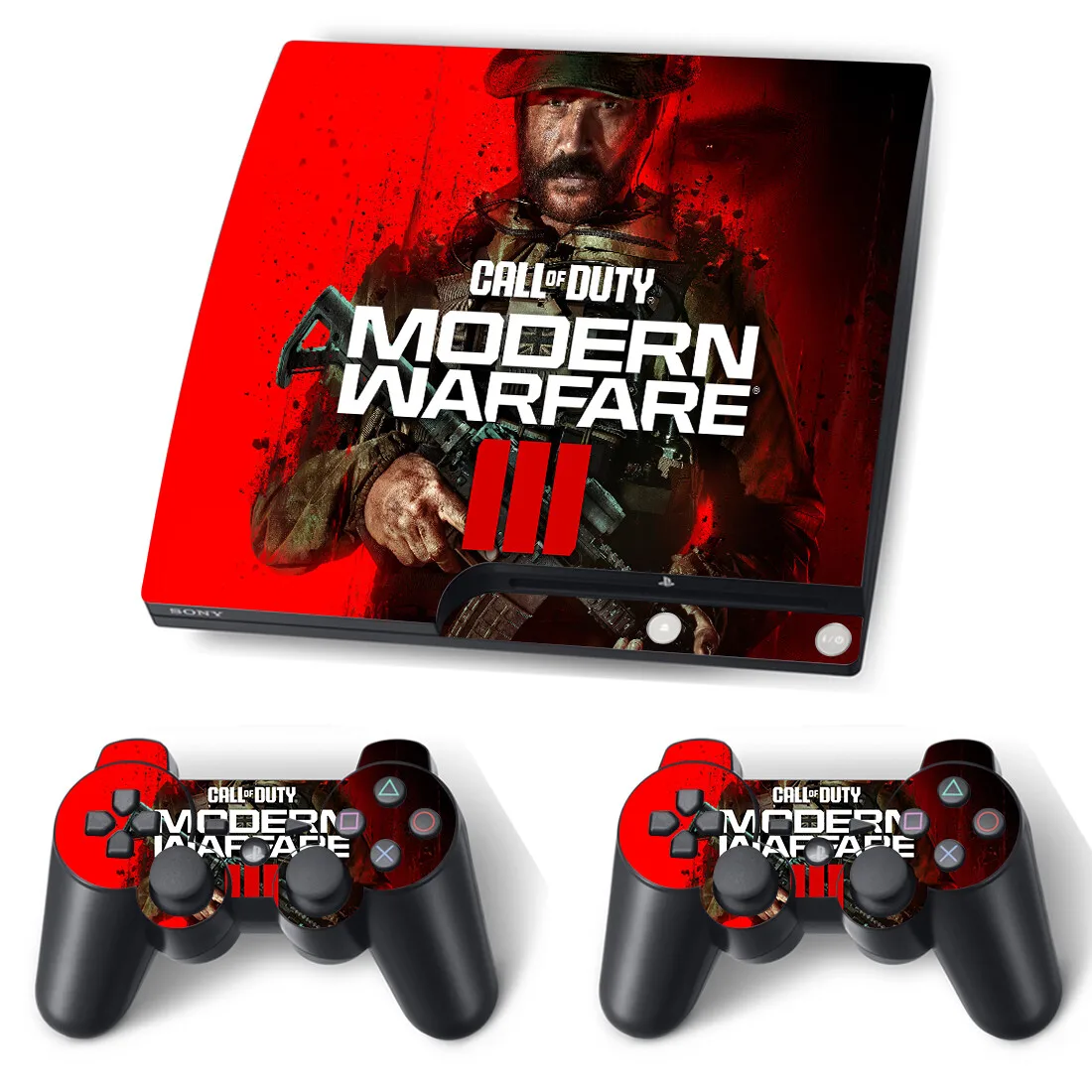 Nueva pegatina de piel de juego, cubierta de calcomanía para consola PS3 delgada y controladores para PS3, pegatina de pieles delgadas de vinilo