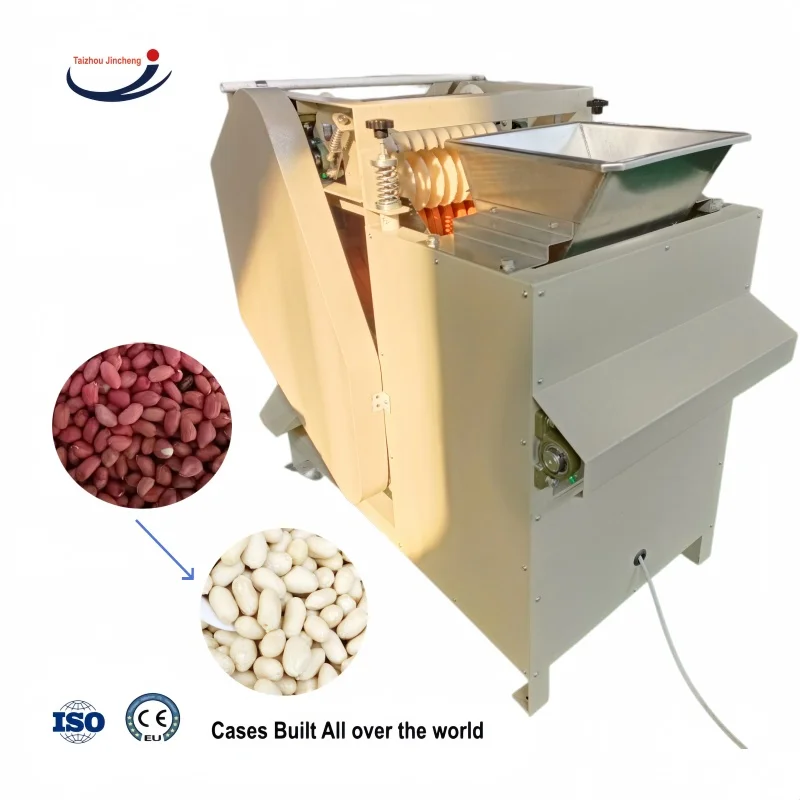 150-200kg Per Hour High Peeling Rate Rubber Rings Pistachio Almond Skin Peeler Removing Machine view 6