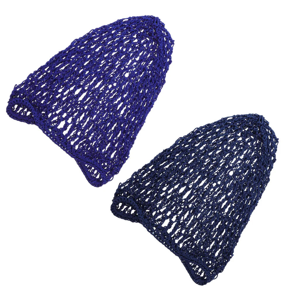 

2Pcs High Quality Girl Hair Net Cover Simple Comfortable Elastic Design for Home Use Keeps Hair Tidy Crochet Mesh Hairnet