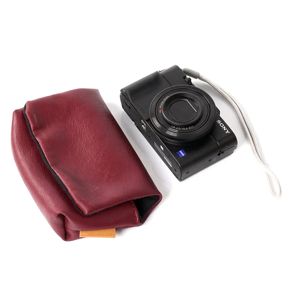 Compact Magnetic Camera Case for Ricoh GR2 GR3X Canon G7X G7X2 G7X3 Sony RX100 M3-M7 Black Card Series Mini Storage Bag
