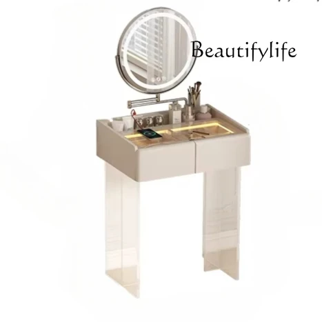 Bedroom dressing table, desk integrated high-end makeup table, European-style room dressing table 60 cm wide