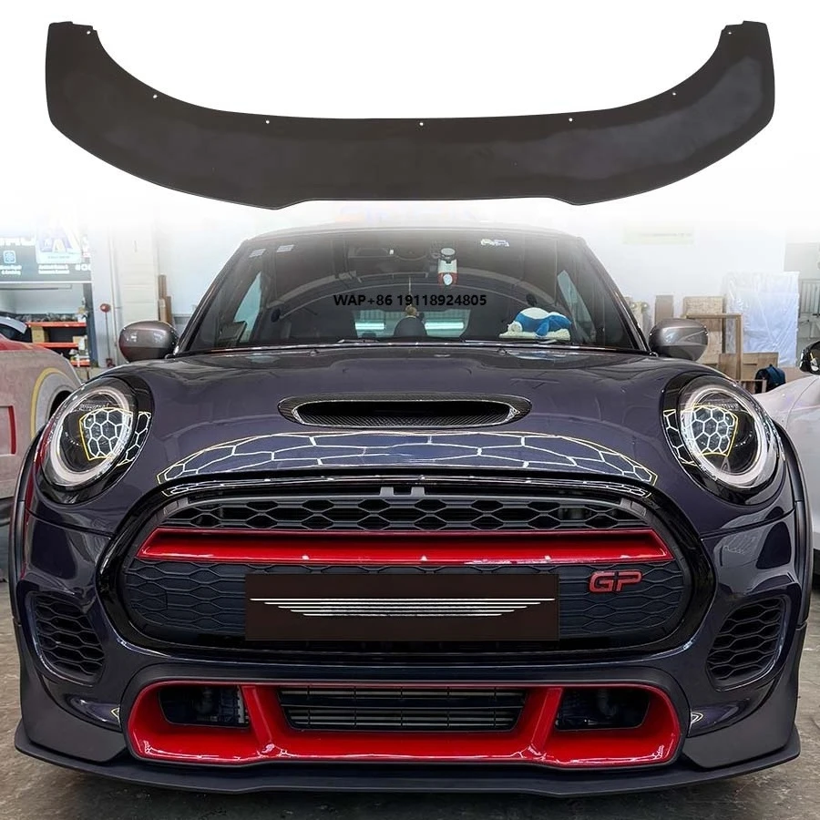 

Новый карбоновый сплиттер (губа) переднего бампера в стиле AC для MINI GP3 F56 LCI 2013-2019 с креплением на болты и креплением для буксировочного крюка