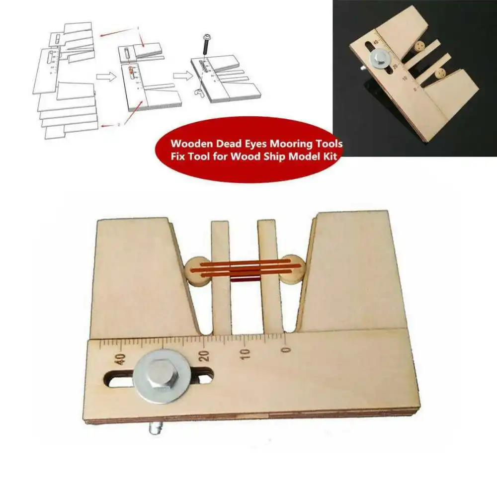 Scale Model Wooden Ship Assembly Tool Professional DIY Sailing Boat Construction Aid Precise Alignment Fixer Device